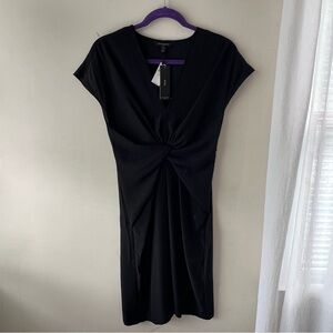Women’s black twist front dress